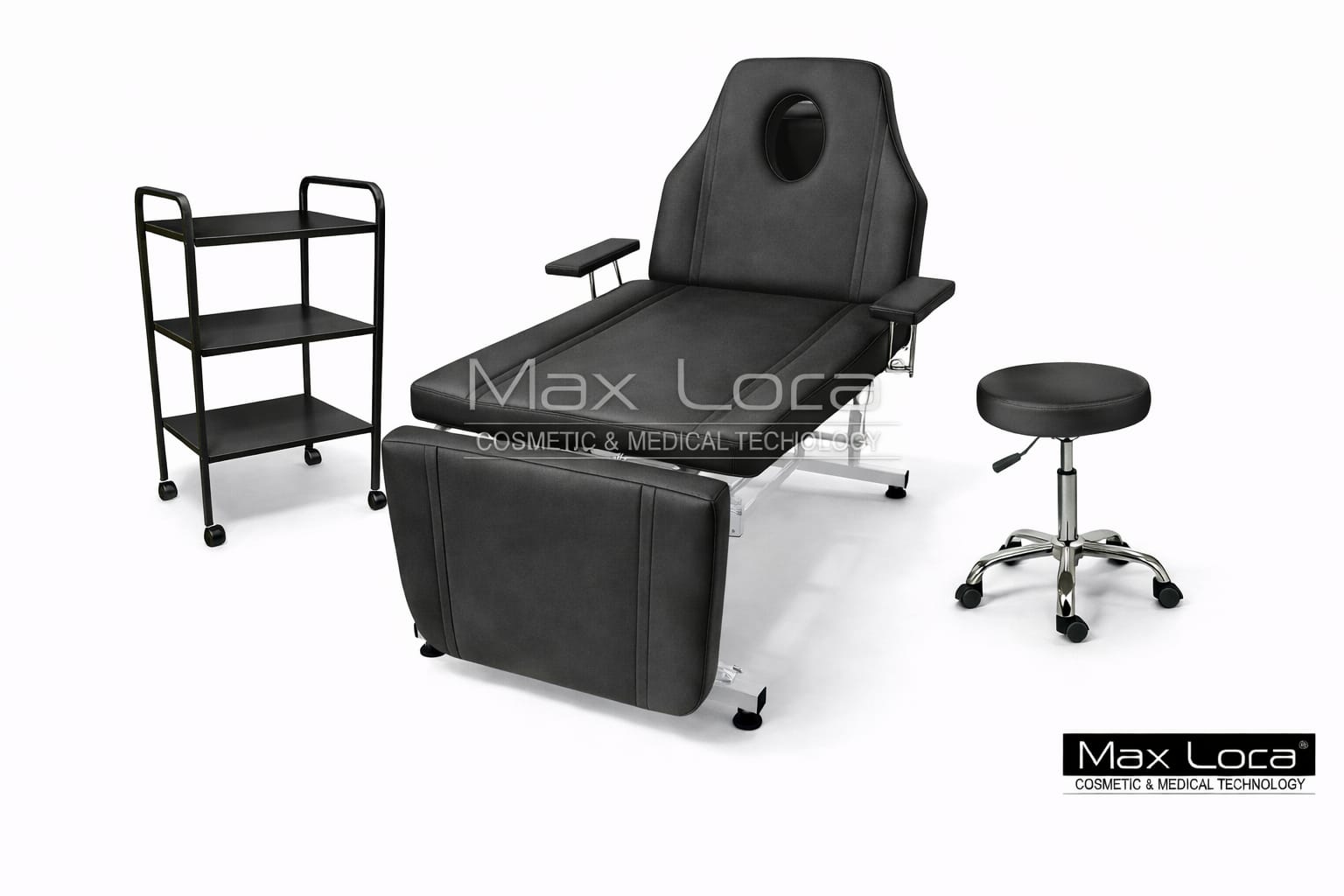 Pro Sedye + 3 Raflı Etajer + Metal ayaklı Tabure Set